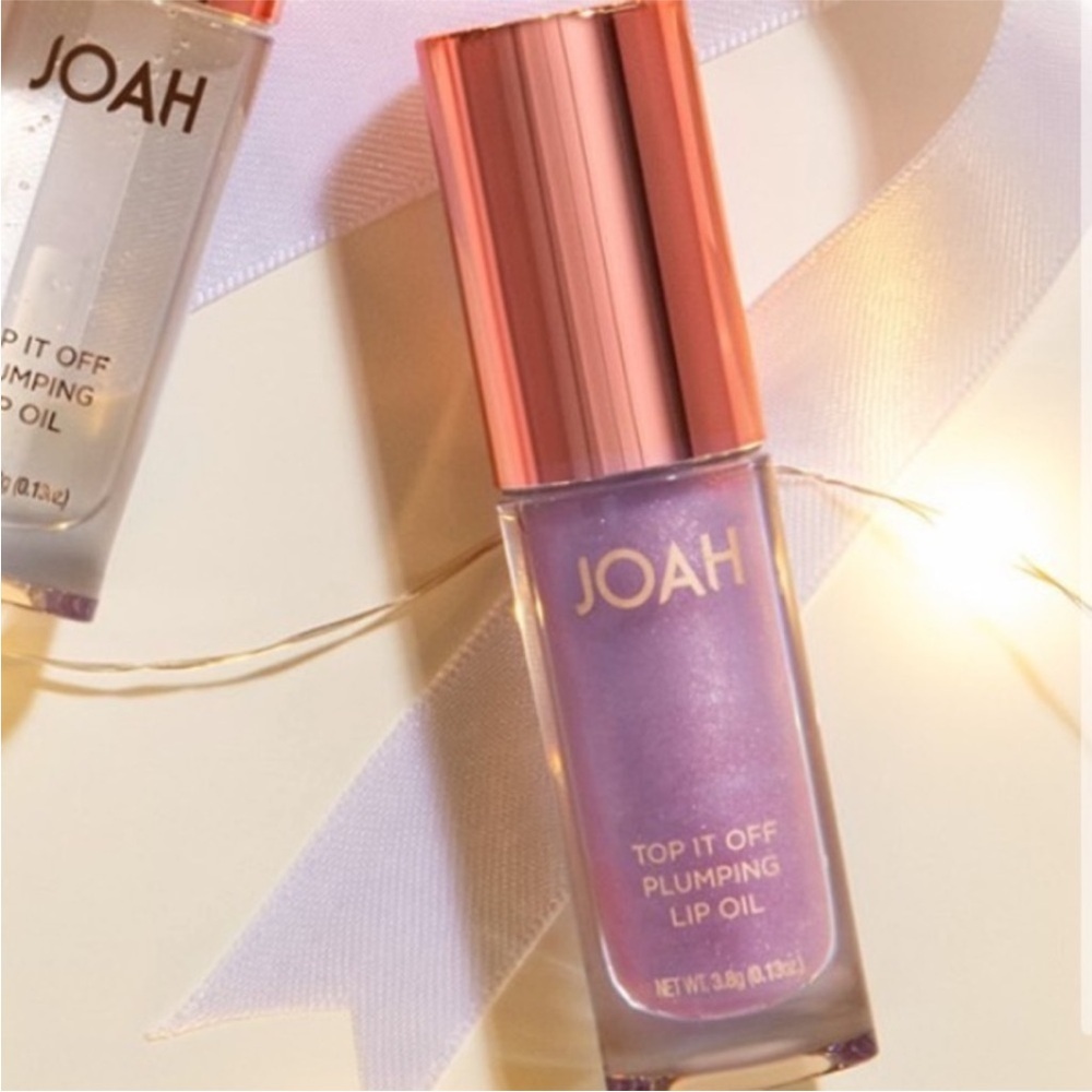 JOAH Top It Off Plumping Lip Oil - Purple NIB